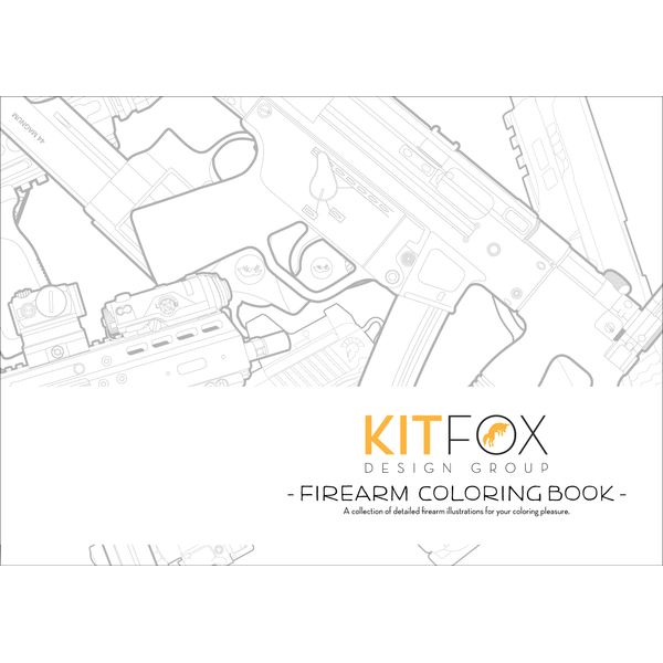 KitFox Original Firearm Coloring Book
