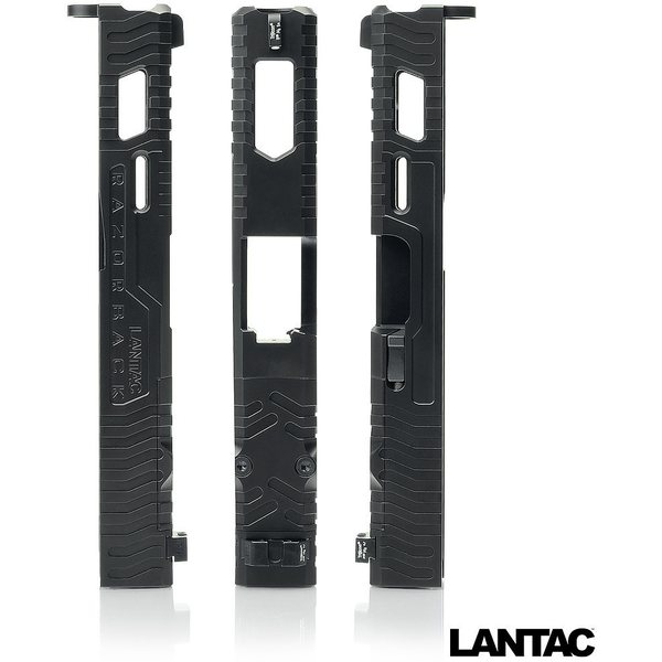 Lantac Razorback™ Glock 19 Windowed Upgrade Slide Assembly, Gen 4.