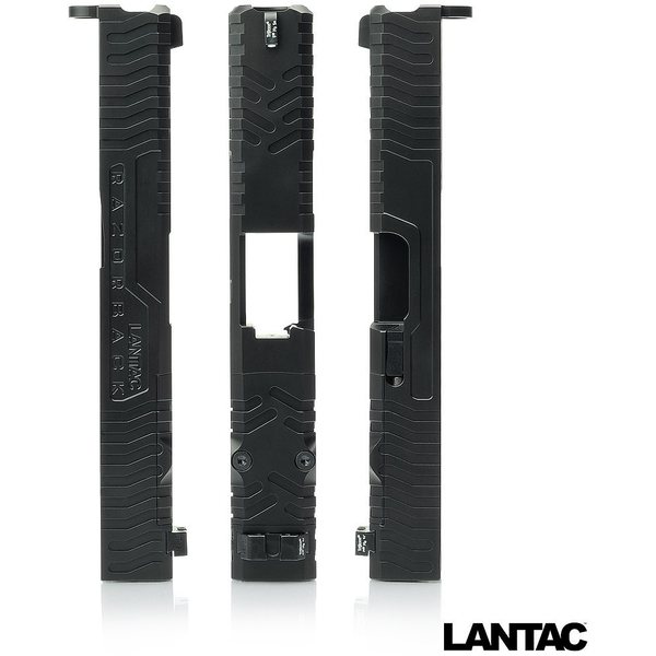 Lantac Razorback™ Glock 19 Solid Upgrade Slide Assembly, Gen 4