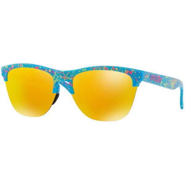 Oakley Frogskins Lite, Splatter Sky Blue w/ Fire Iridium