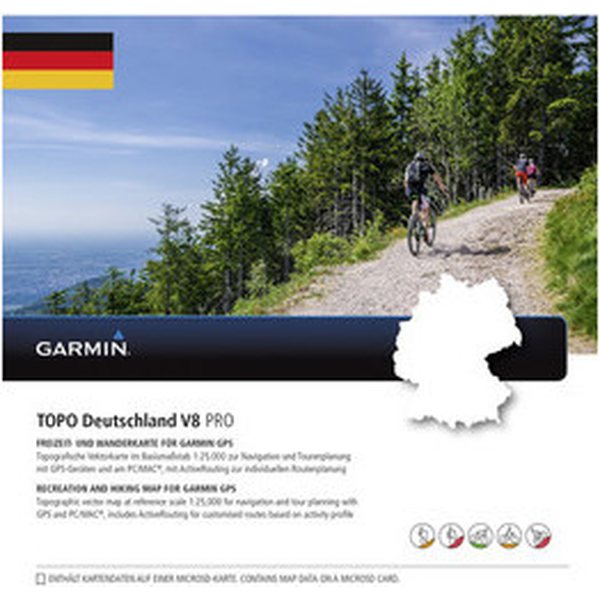 Garmin TOPO Germany v8 PRO microSD/SD-kortilla