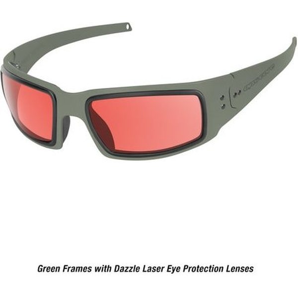 Ops-Core Mk1 Performance Protective Eyewear - Cerakote OD w/ Dazzle Laser Protection Lenses only