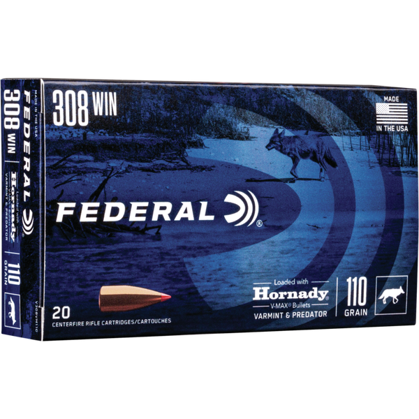 Federal .308 Win Varmint Predator V-Max 7,15g / 110gr 20pz