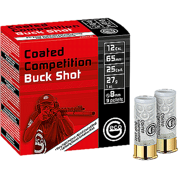 Geco Competition Buck Shot 12/65 9pcs 8mm 410m/s 25 uds