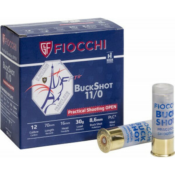 Fiocchi Buckshot Practical Shooting Open 12/70 30g 25unités