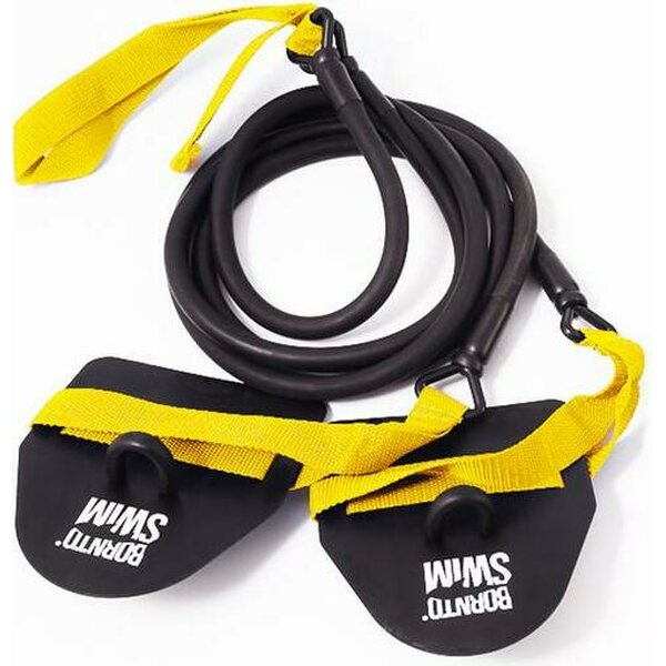 BornToSwim Resistance Bands with Paddles (for Swimmers and Triathletes