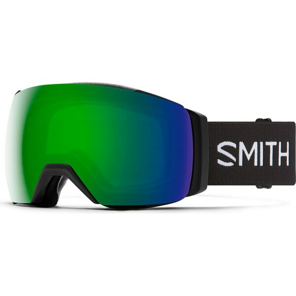 Smith I/O Mag XL, Black w/ ChromaPop Sun Green Mirror + Storm Rose Flash