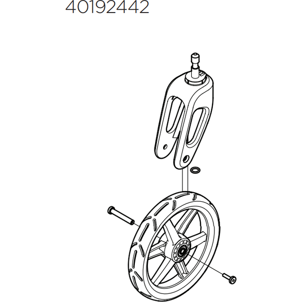 Thule Caster Wheel Assembly 1540192442TH 40192442
