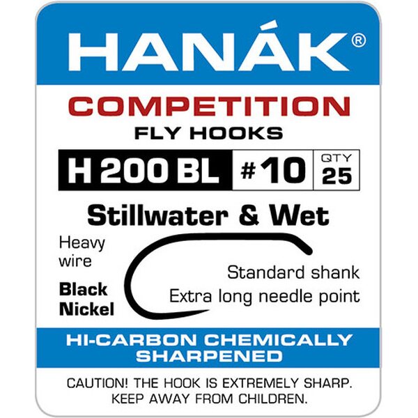 Hanak Competition H200BL Stillwater & Wet Fly, 25 stuks