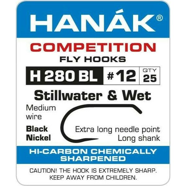 Hanak Competition H280BL Stillwater & Wet Fly, 25 unités