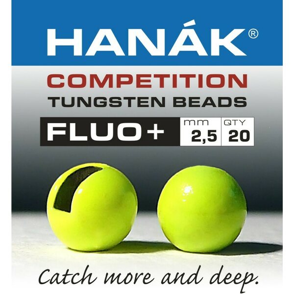 Hanak Competition Tungsten Beads Fluo+, 20 kpl