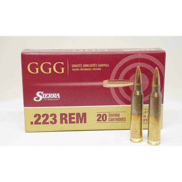 GGG .223Rem Sierra Match King HPBT 77gr / 4.99g / 20 件