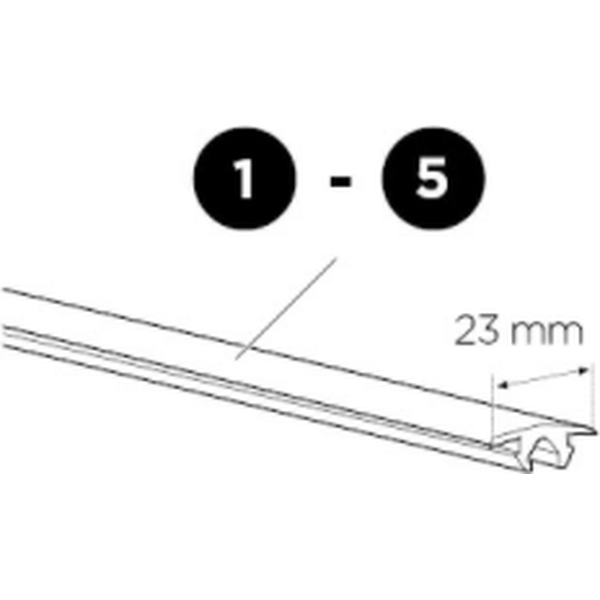 Thule T-uraprofiili 1070 mm