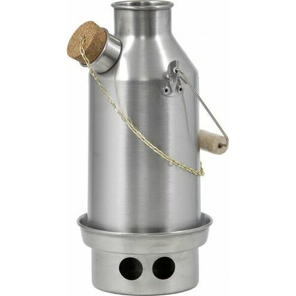 Kelly Kettle Medium "Scout" Kettle (1.2 litraa) Stainless Steel w/ Cork Stopper