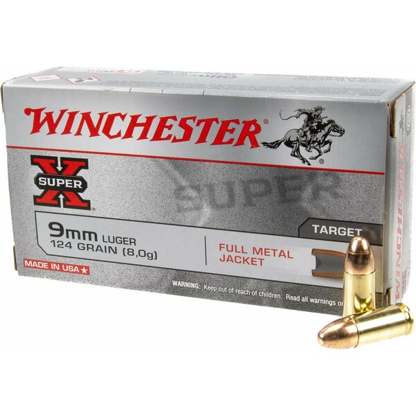 Winchester Super-X FMJ 8,0g 50kpl
