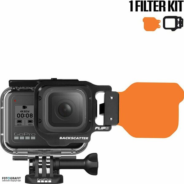 FLIP 10 One Filter Kit with DIVE Filter for (GoPro HERO 10/9/8/7/6/5)