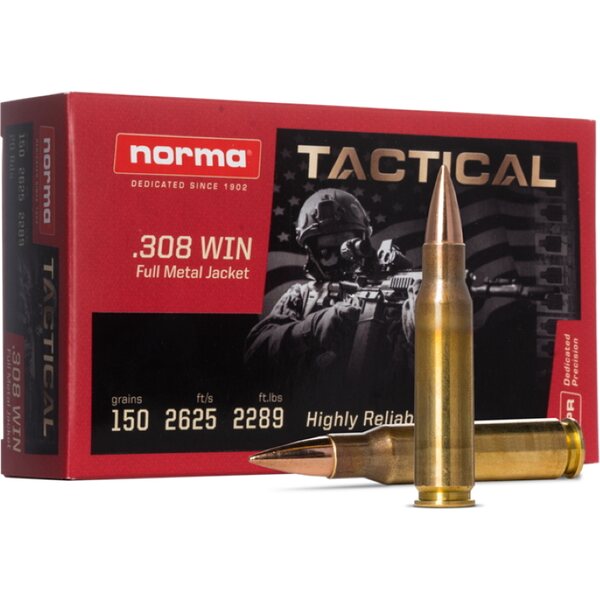 Norma Tactical .308 Win 9,5g / 147grs FMJ 50pcs