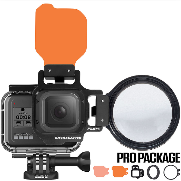 FLIP FLIP 10 Pro Package with Shallow, Dive, +15 Macromate Mini Lens For GoPro HERO 10, 9, 8, 7, 6, 5