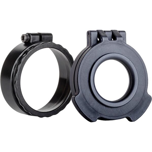 Tenebraex UAC003-CCR, Clear Tactical Clear Flip Cover with Adapter Ring, Ocular, Black in color. Double Tab Cover.