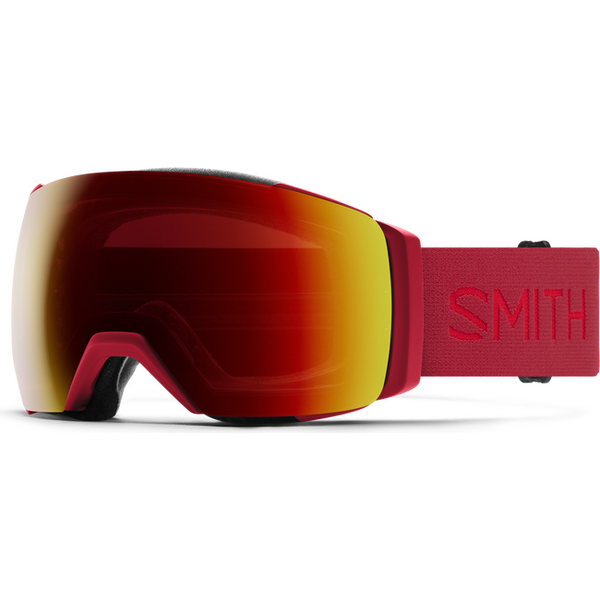 Smith I/O Mag XL, Crimson w/ Chromapop Sun Red Mirror + Chromapop Storm Yellow Flash