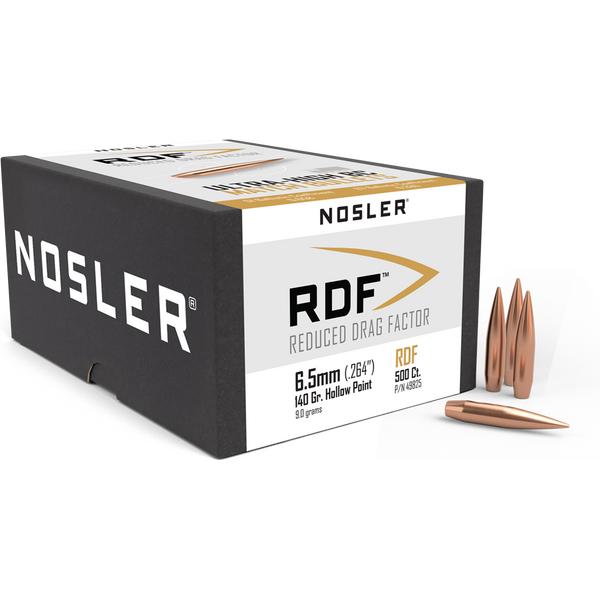 Nosler RDF 6.5mm 140 HPBT (500 ct)