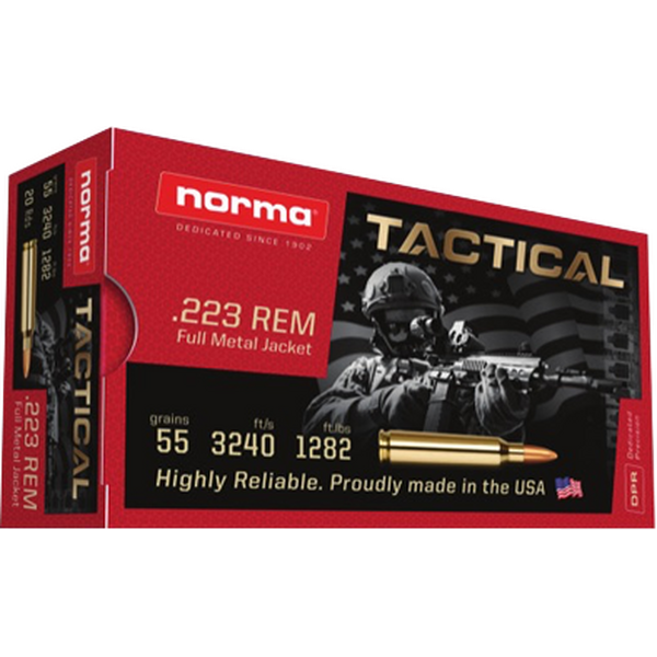 Norma Tactical .223 Rem FMJ 3,56g - 30 kpl