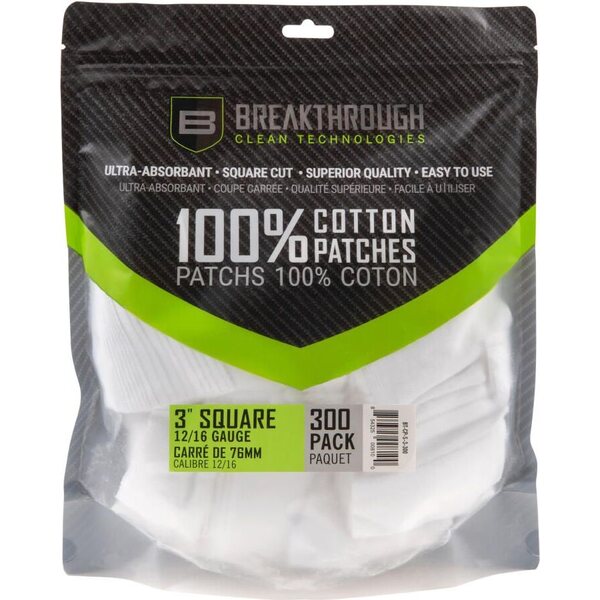 Breakthrough Square Cotton Patches - 3" x 3" - 300pcs / Pack with Plastic Tray