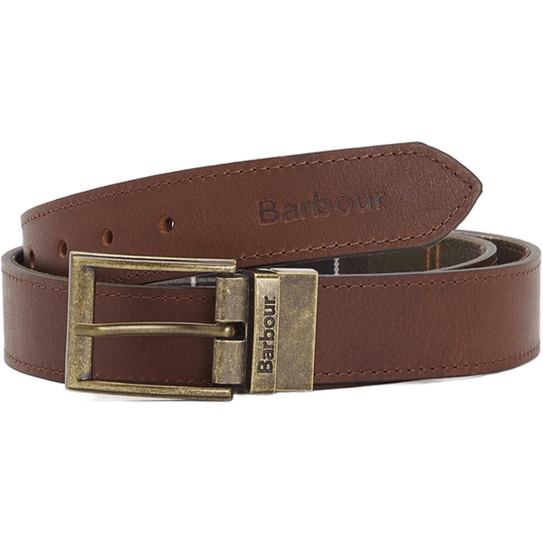 Barbour Reversible Tartan Leather Belt