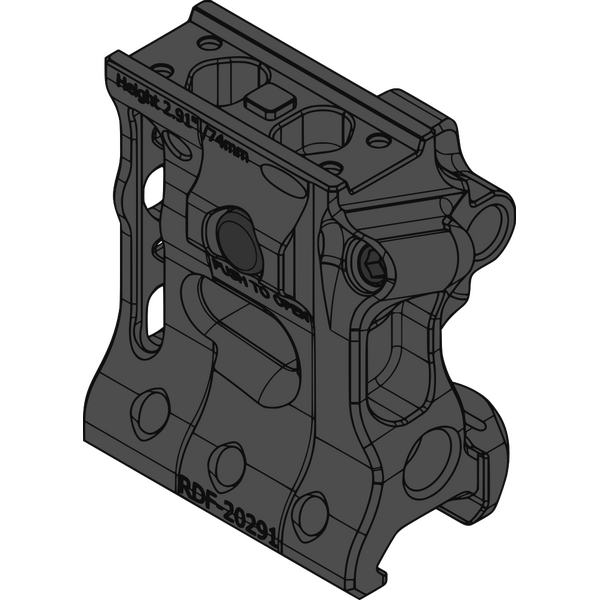 Spuhr RDF-20291 Aimpoint T-2 Flip Mount H74mm/2.91" PIC