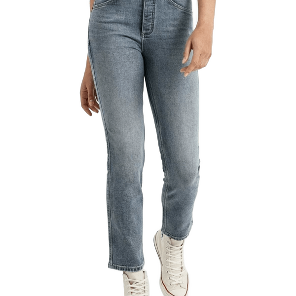 Duer Midweight Denim High Rise Straight Womens
