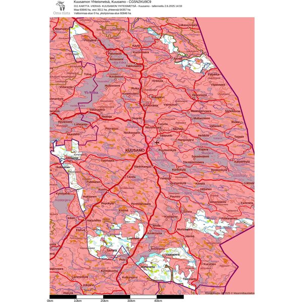 Kuusamon yhteismetsä October 2025, day license, Kuusamo section, fowls