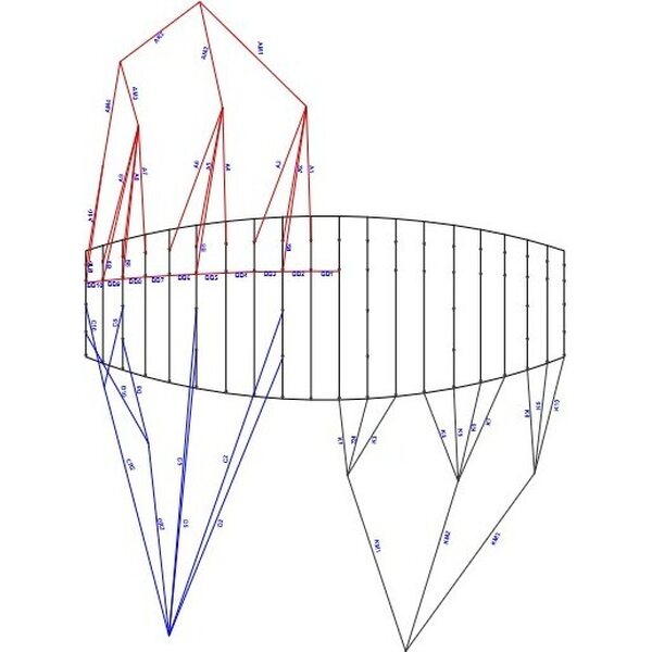 Ozone Pocket Rocket Parawing 1.9m² Bridle Line Set