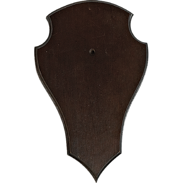 Buck Trophy plate 20x13cm, Dark brown