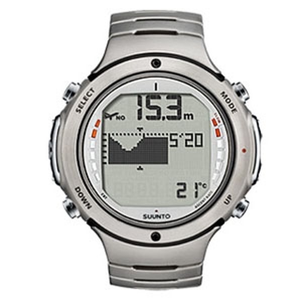 Suunto D6 with metallic bracelet