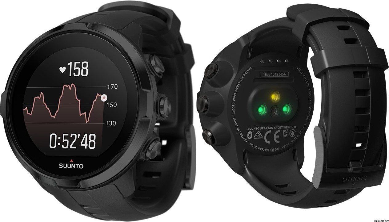 suunto sport wrist hr all black