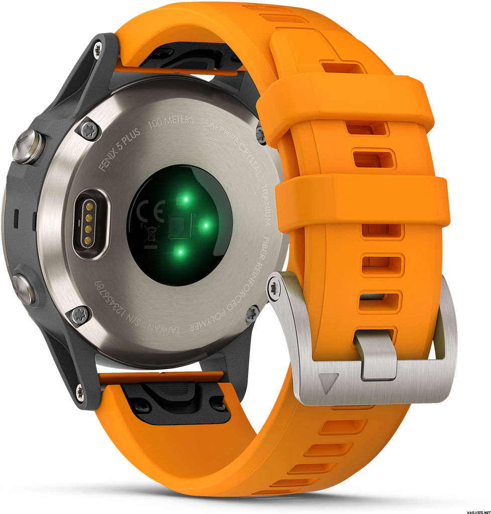 fenix 5 plus sapphire orange