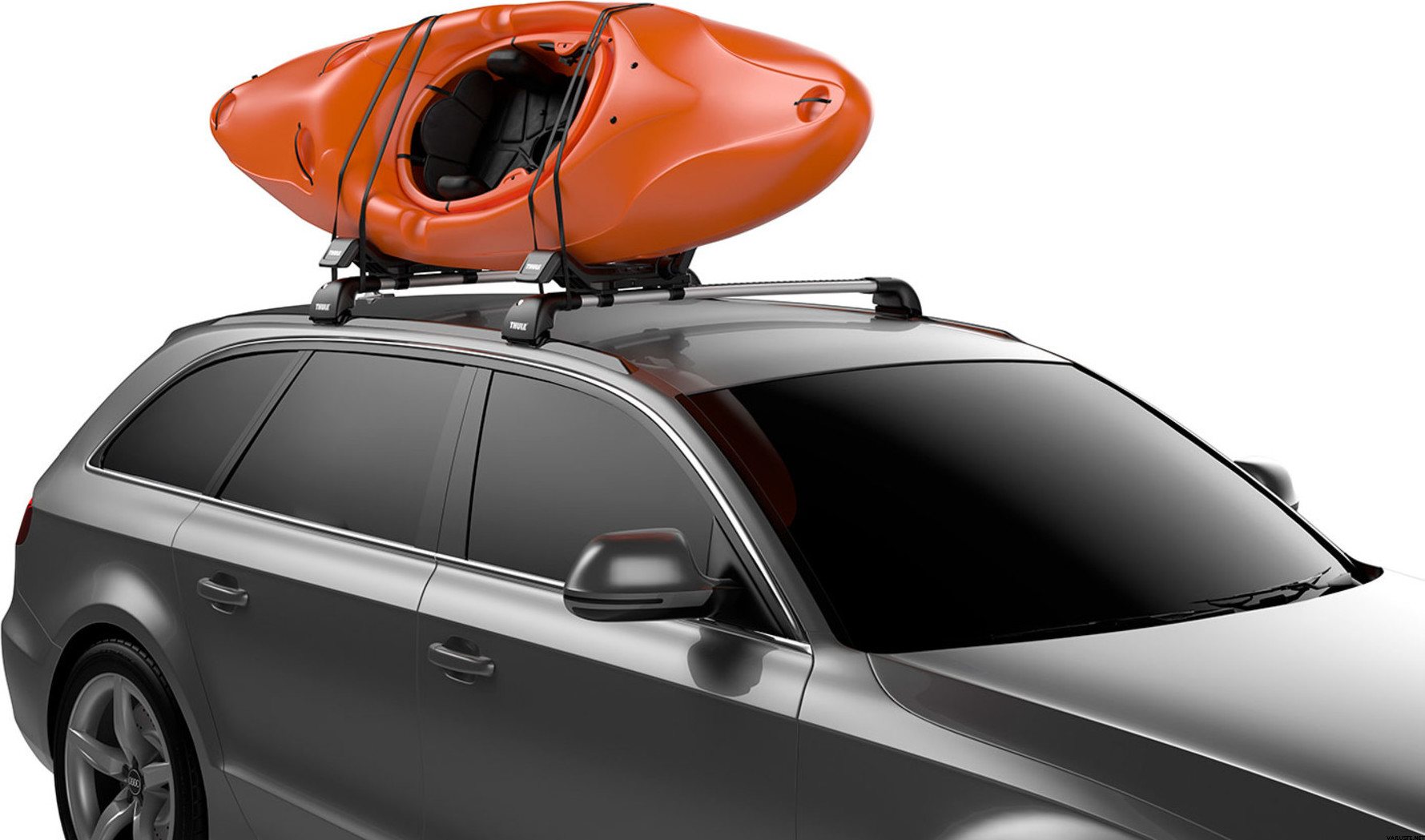 Thule HullaPort XT (848) kajakkiteline, lukittava Porteskayaks, portecanoës et porteSUP