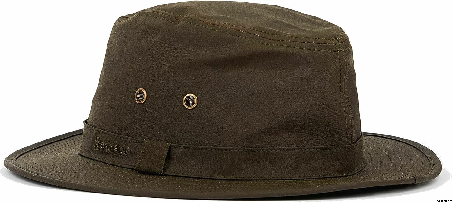 Barbour Dawson Wax Safari Hat Brimmed hats English