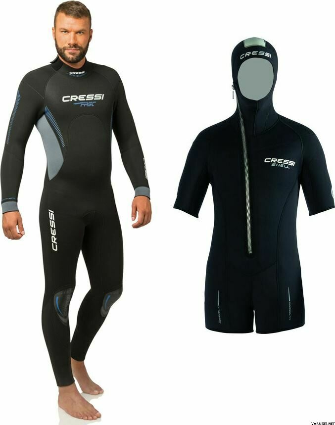 Cressi Fast 7 mm + Shell Jacket 5 mm Mens | 7 - 8 mm diving