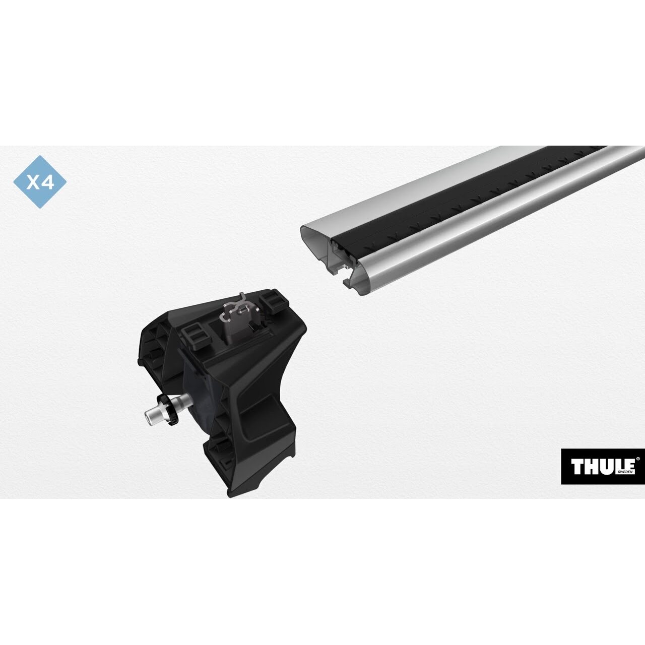 Thule evo flush rail best sale mounting tutorial