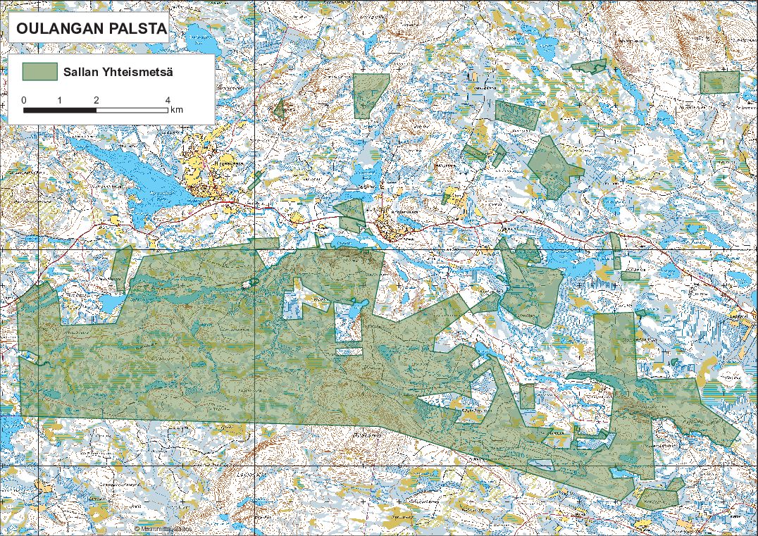 sallan yhteismetsä kartta Sallan yhteismetsä Bear hunting season license | Salla region  sallan yhteismetsä kartta