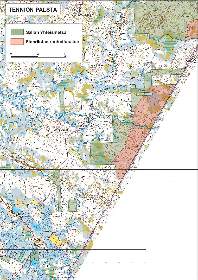 sallan yhteismetsä kartta Sallan yhteismetsä Bear hunting season license | Salla region  sallan yhteismetsä kartta